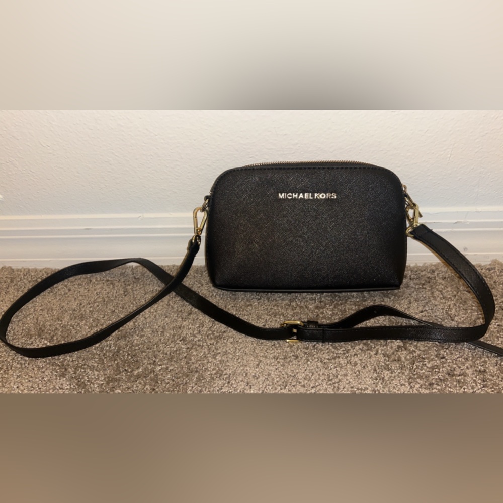 Michael Kors black mini side purse